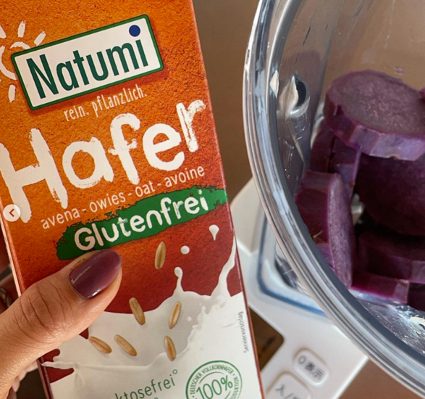 Natumi有機グルテンフリーオーツ麦ドリンクナチュラルと
紫芋とほんの少しだけメープルシロップ